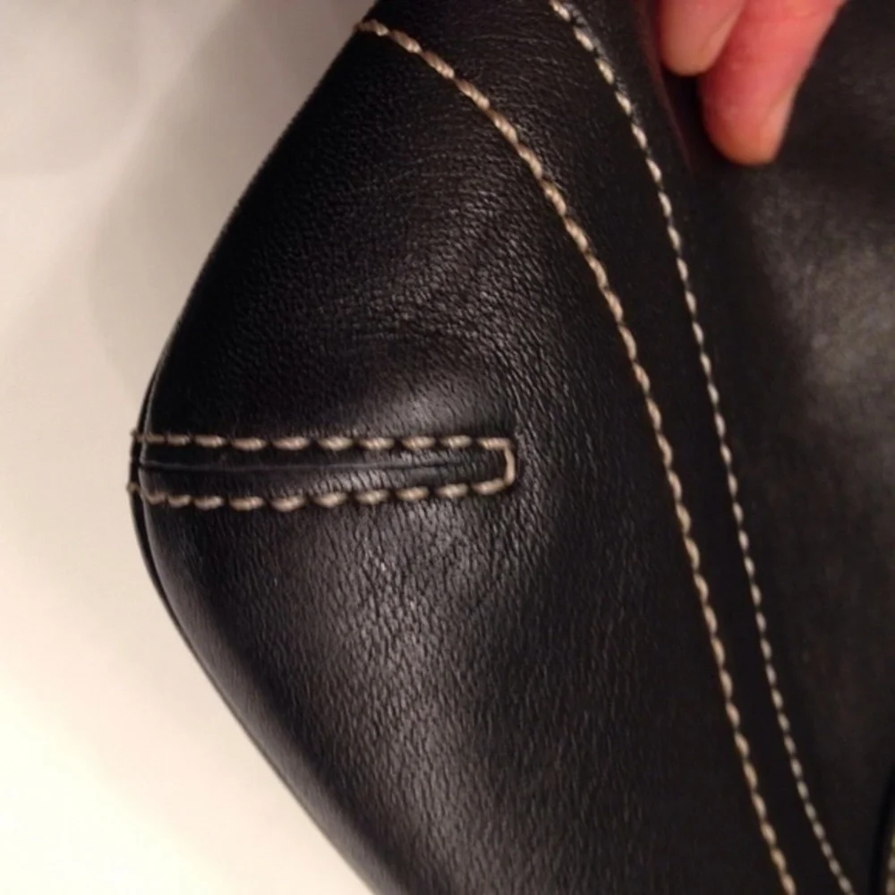 COACH Black Leather Soho Slim Convertible bag